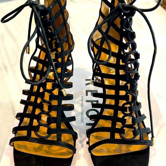Brand NEW black strap heels perfect condition. In box! - Picture 1 of 8